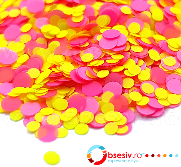 Confetti Unghii, Model 'Buline', Efect Lucios, Cod CU-26